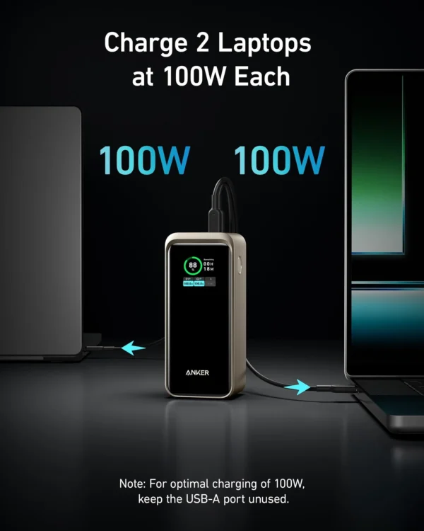 Anker lightening Prime 20000 mAh Power Bank (200W) output - Image 2