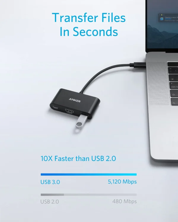 Anker Power Expand 3-In-1 USB-C PD Hub 4K via the HDMI port. - Image 4
