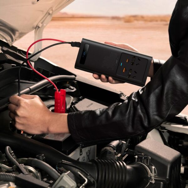 Baseus 300W Power Car Inverter – 220V Portable Inverter - Image 3