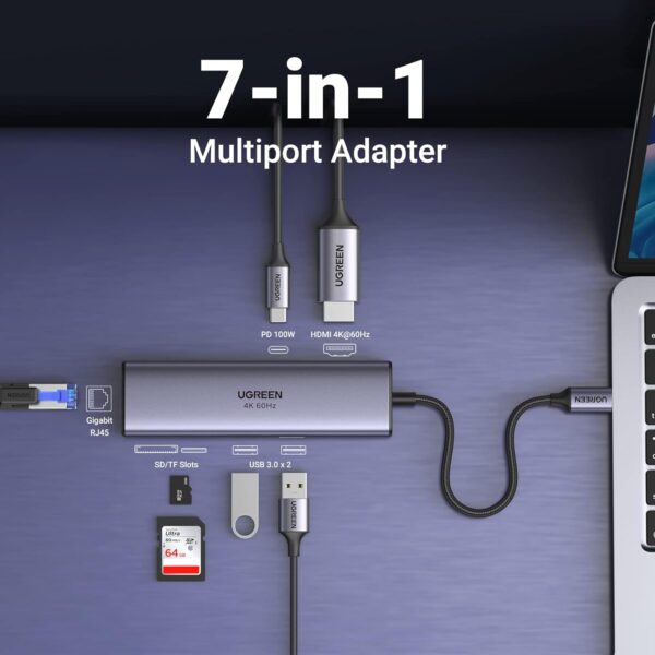 Ugreen 7-in-1 USB C Hub with 4K Hdmi - Image 3