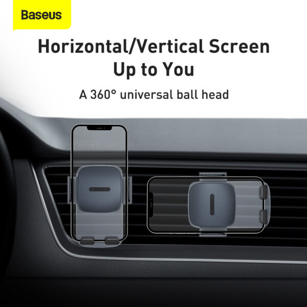 Baseus Easy Control Clamp Car Mount Holder (Air Outlet Version) - Image 5