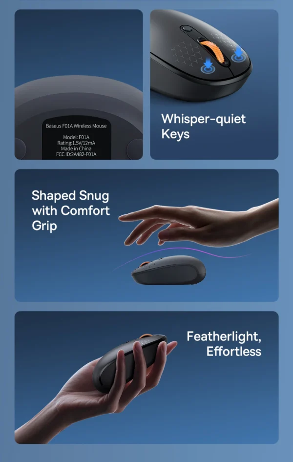 Baseus Prime Wireless Mouse F01A - Image 6