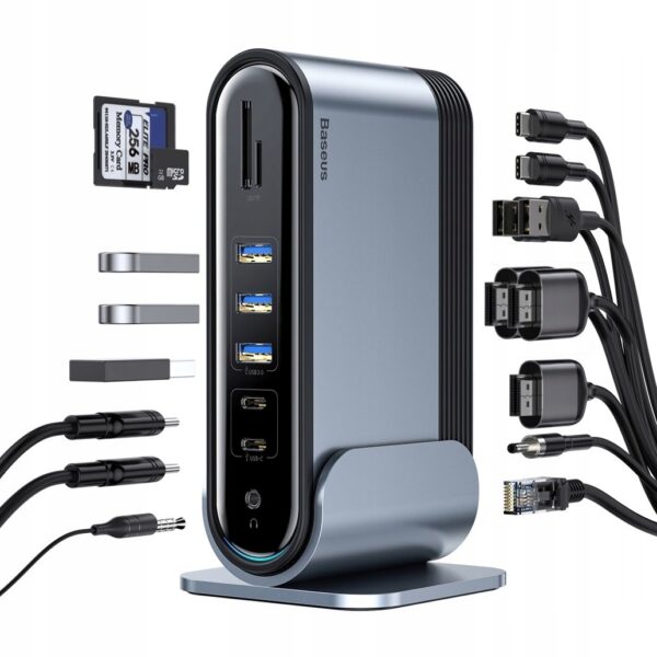 Baseus 17-In-1 Union Joy 17-Port Triple-Display Docking Station - Image 4