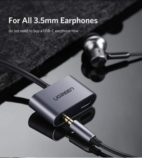 Ugreen 2-Ports USB-C Hub with 3.5mm Audio Adapter - Image 2