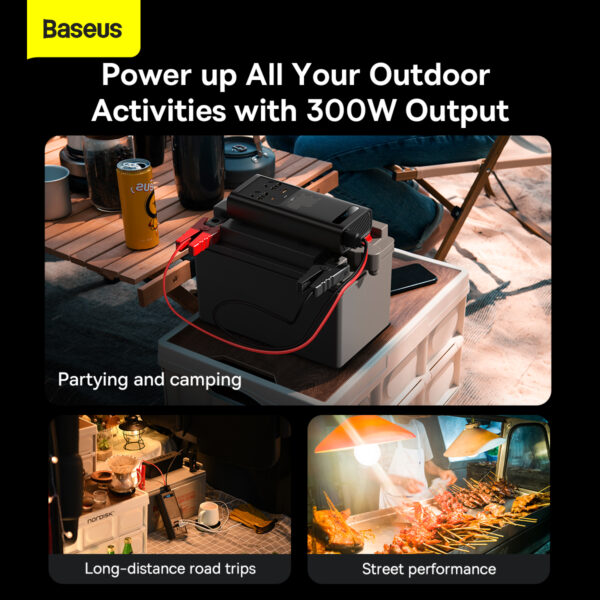 Baseus 300W Power Car Inverter – 220V Portable Inverter - Image 4