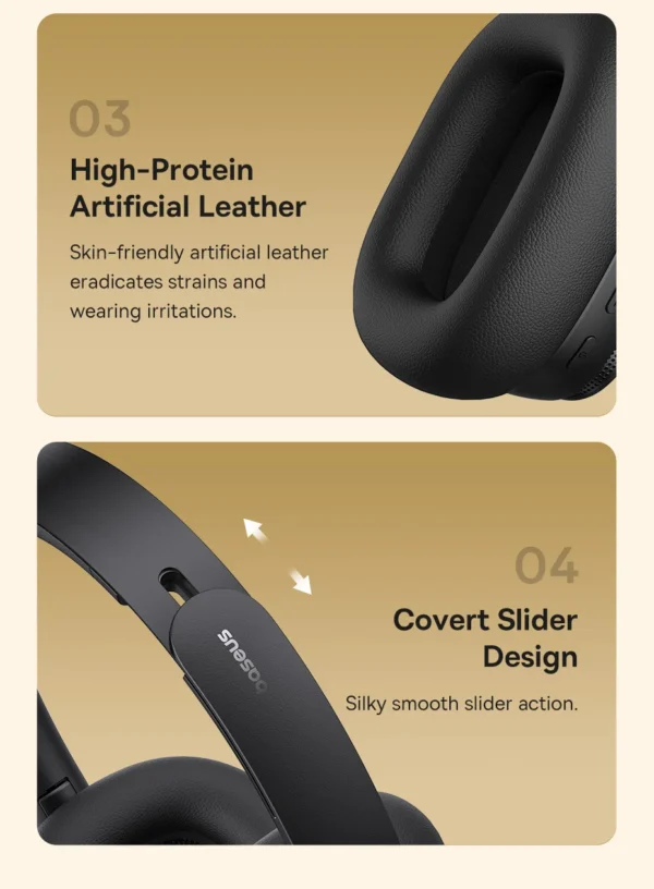 Baseus Bowie H1 Pro Wireless Noise-Cancellation Headphones - Image 2