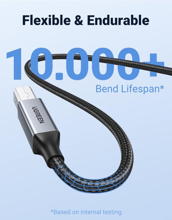 UGREEN USB-A Male to USB-B 2.0 Printer Cable - 2M - Image 4