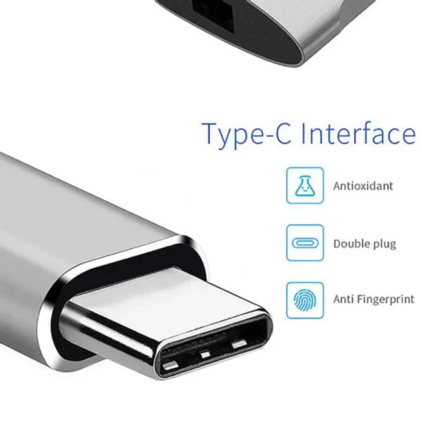 Wiwu 6-in-1 Type-C Hub (631STR) – USB 3.0 - Image 4