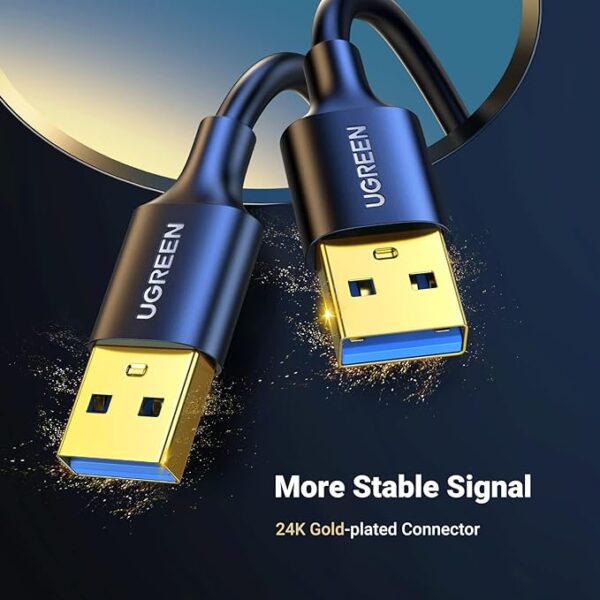 UGREEN 10X Fast 5Gbps USB-A 3.0 Male to Male Cable – 3M - Image 5