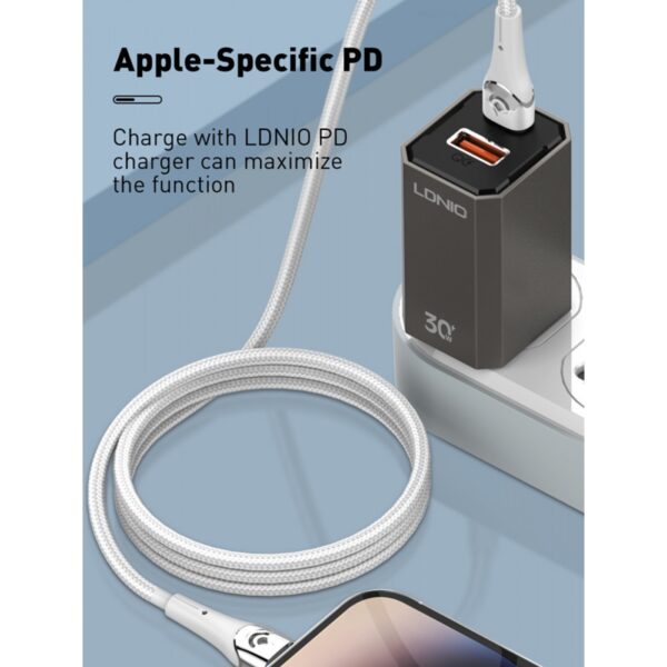 Ldnio USB-C To iPhone Fast Charging Cable 30W 1meter - Image 2