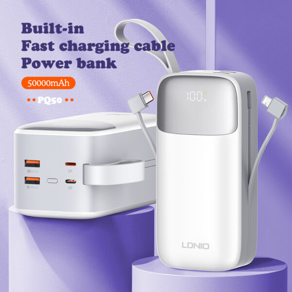 Ldnio 22.5W 50000mAh Power bank with LED Display - Image 7