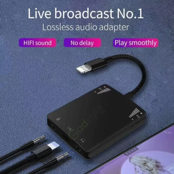 Wiwu 3-in-1 Live Broadcast Adapter – Stream, Charge - Image 2