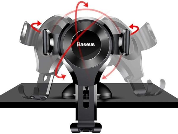 Baseus Osculum Type Gravity Car Mount Holder Black - Image 2