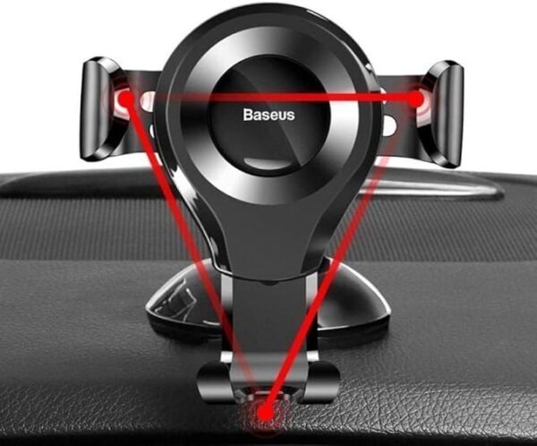 Baseus Osculum Type Gravity Car Mount Holder Black - Image 3
