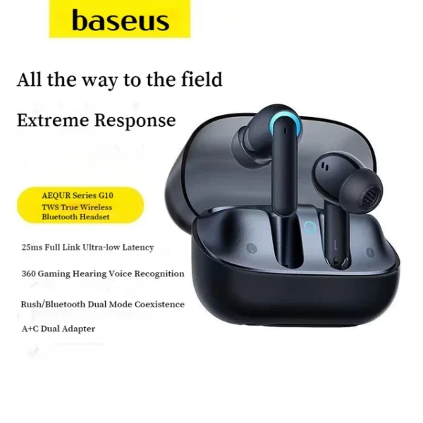 Baseus AeQur G10 True Wireless Earphones Cluster Black - Image 2