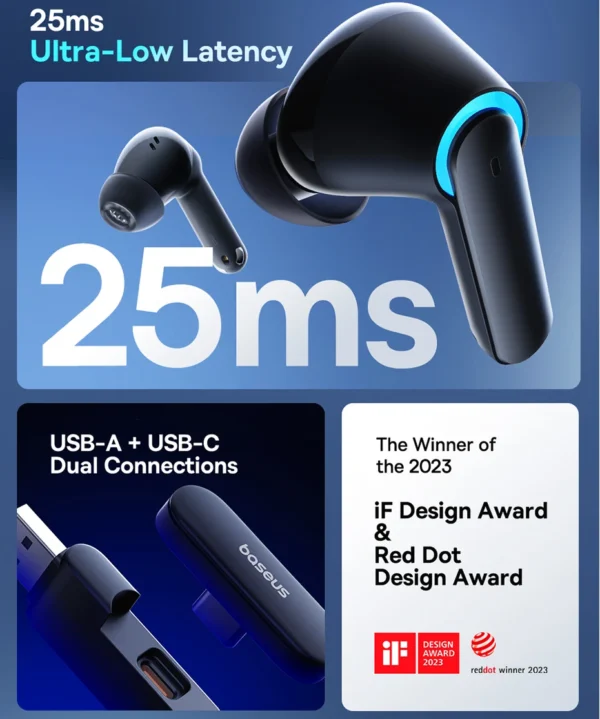 Baseus AeQur G10 True Wireless Earphones Cluster Black - Image 4