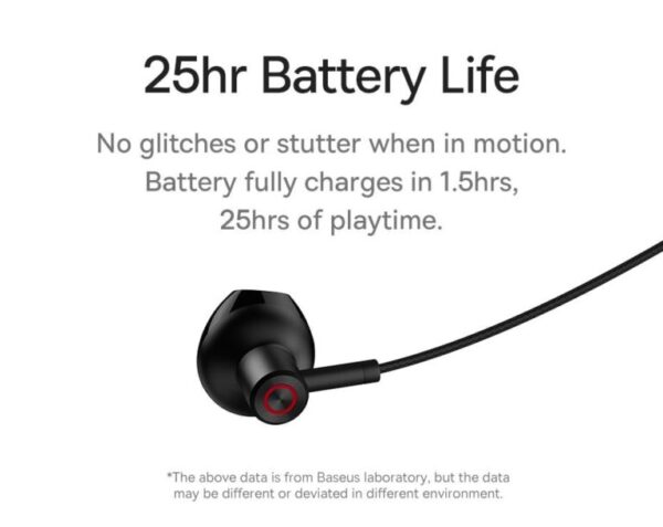 Baseus Bowie P1 Neckband Wireless Earphones Cluster Black - Image 3