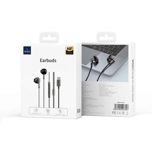 Wiwu EB-316 Type-C Wired Earphones – Superior Sound - Image 3