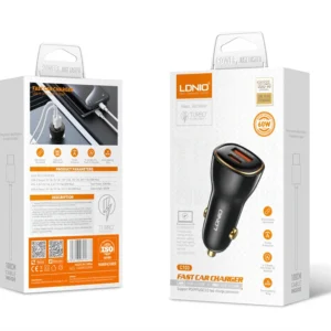 60W Car Charger – LDNIO C103 PD & QC Technology in Pakistan
