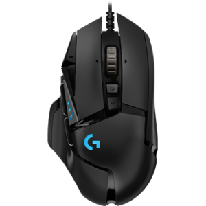 Logitech G502 Hero Gaming Mouse, Black