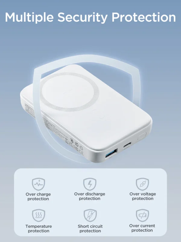 Joyroom JR-W020 Magnetic Wireless Powerbank 20W 10000mAh White - Image 6