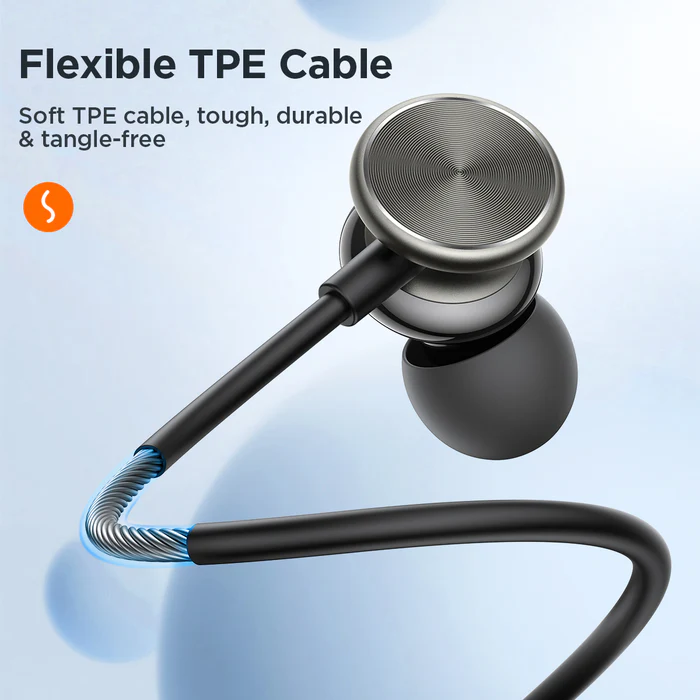 Joyroom JR-EW03 Wired Series In-Ear Metal Wired Earbuds - Dark Grey - Image 7