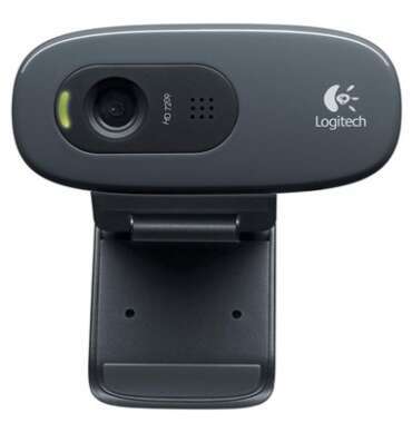 Logitech C270 HD Webcam (Black) 720p 30 fps