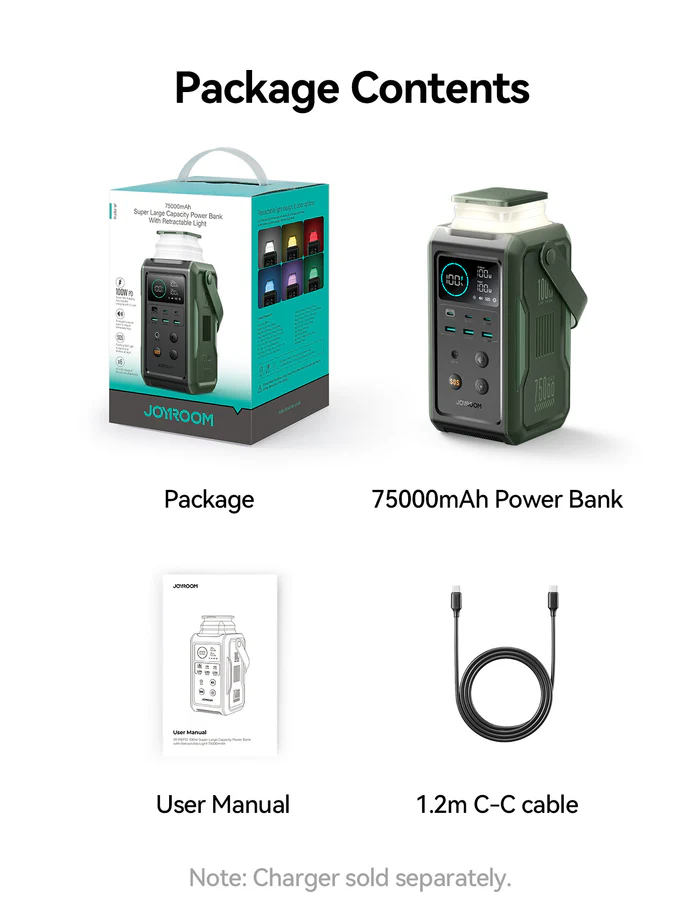 JOYROOM JR-PBF10 100W Power Bank- 75000mAh - Image 9