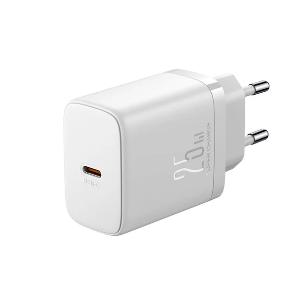 Joyroom TCF11 25W Charger-White (EU)+C to C Cable 1m-White - Image 2