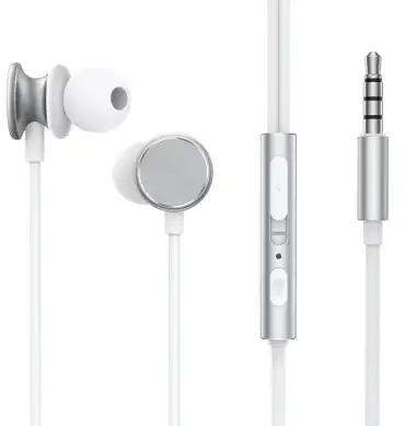 Joyroom JR-EW03 Wired Series In-Ear Metal Wired Earbuds - Silver