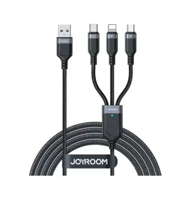 Joyroom S-A18 3-in-1 USB Cable – Fast Charging & Durable