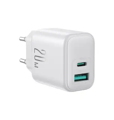 20W Dual Port ( A+C) Charger White