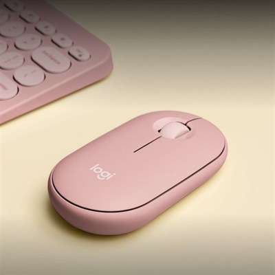 Logitech Pebble Mouse 2 M350S – Silent & Compact- Tonal Rose - Image 3
