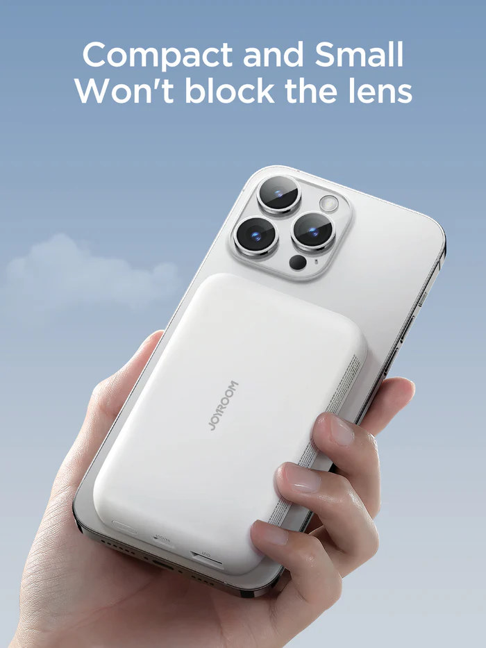 Joyroom JR-W020 Magnetic Wireless Powerbank 20W 10000mAh White - Image 3
