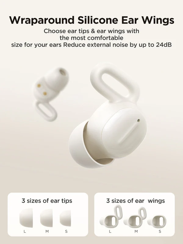 Joyroom Cozydots Series JR-TS1 True Wireless Sleep Earbuds - White - Image 3