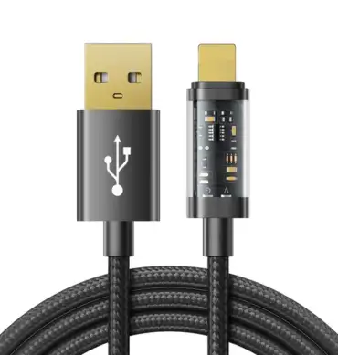 S-UL012A12 USB-A To Lightning 2.4A Cable 1.2M Black