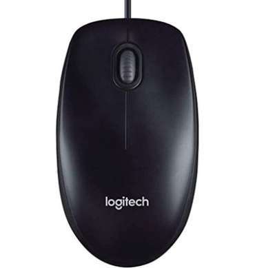 Logitech M90 USB Mouse Black
