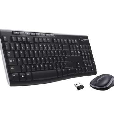 Logitech MK270R Wireless Keyboard And Mouse Combo | Black