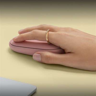 Logitech Pebble Mouse 2 M350S – Silent & Compact- Tonal Rose - Image 4