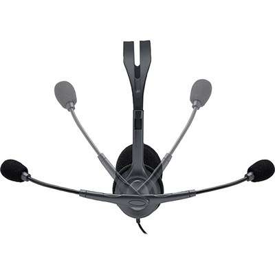 Logitech H110 Stereo Headset Black 3.5mm Dual Plug - Image 4