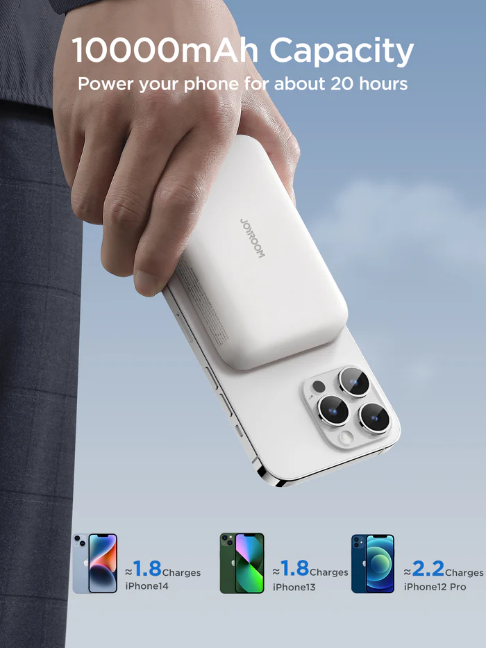 Joyroom JR-W020 Magnetic Wireless Powerbank 20W 10000mAh White - Image 5