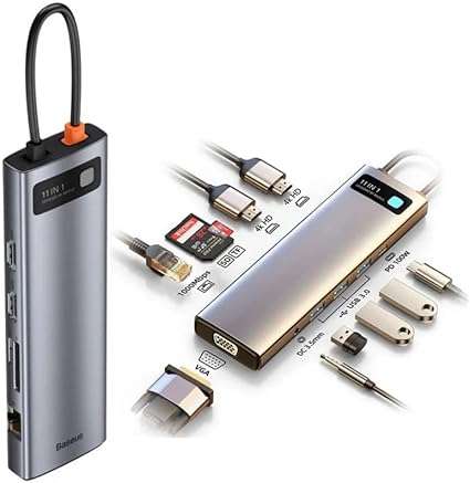 Baseus 11-in-1 Type-C Hub – HDMI, USB, Ethernet - Image 2