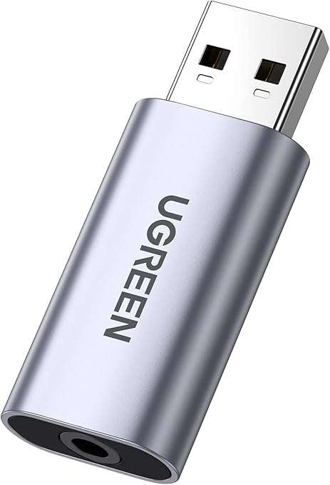 UGREEN 2in1 USB to Audio Jack USB External Audio Adapter