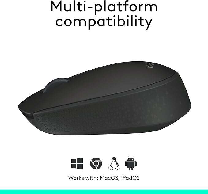 Logitech M170 Wireless Mouse - Black - Image 2