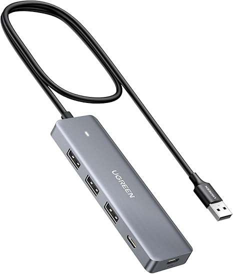 Ugreen USB 3.0 Hub 4 Ports for Laptops & PS5