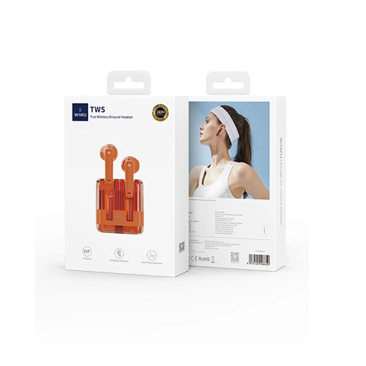 Wiwu T21 Crystal Wireless Stereo Earbuds - Image 4