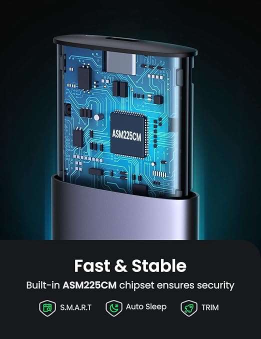 UGREEN M.2 SATA NGFF SSD Hard Drive Enclosure - Image 5