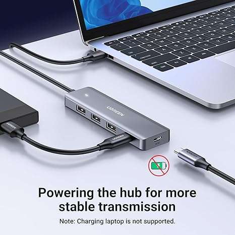 Ugreen USB 3.0 Hub 4 Ports for Laptops & PS5 - Image 4