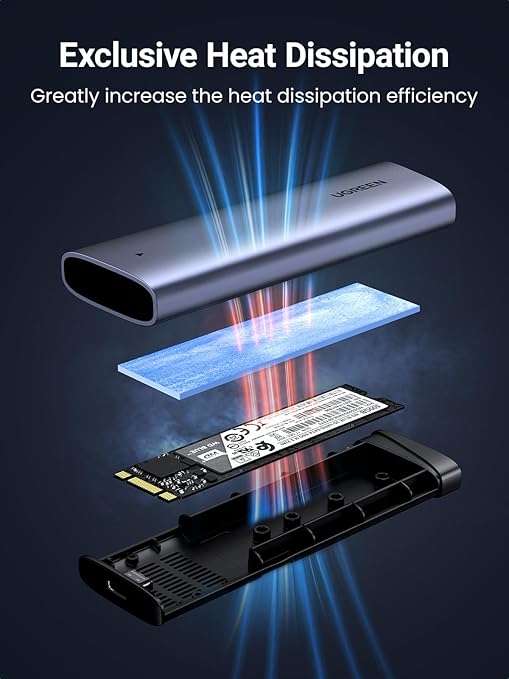 UGREEN M.2 NVMe SSD Enclosure 10Gbps USB 3.2 Gen 2 - Image 4