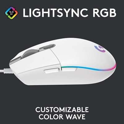 Logitech G102 Light sync Gaming Mouse | White - Image 3